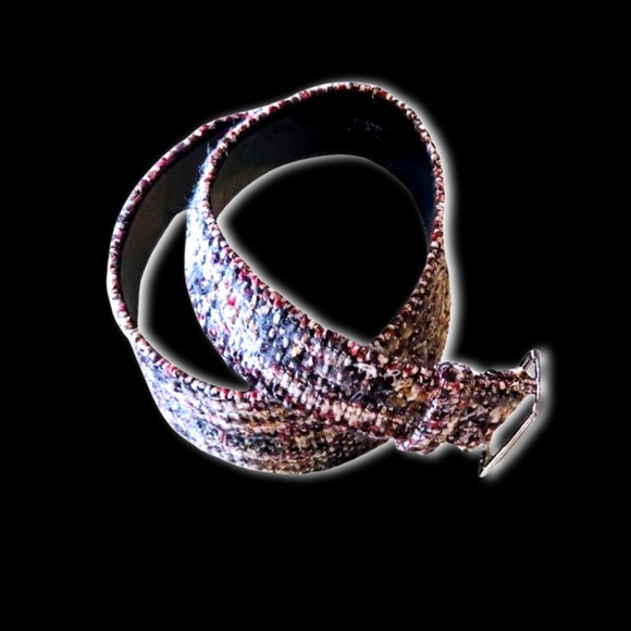 Chanel Vintage Multi-color Wide Width Tweed Belt - Picture 16 of 16